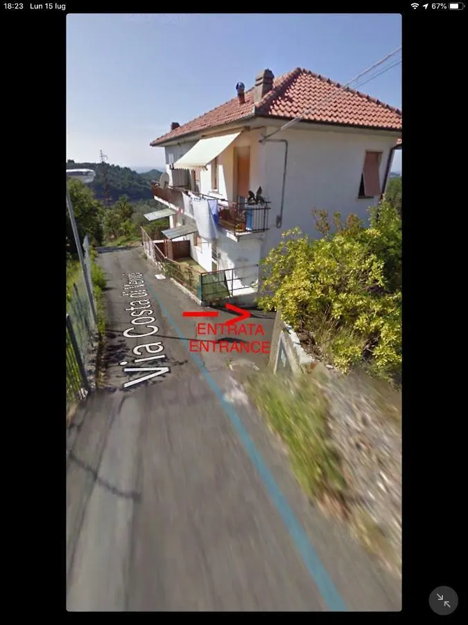 Apartment Ferienwohnung The Sea From The Hills Casarza Ligure